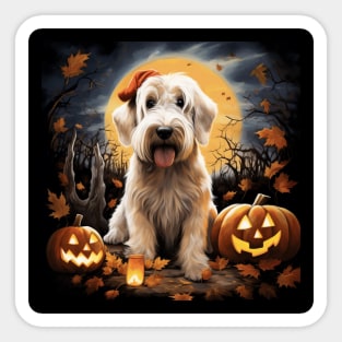 Sealyham Terrier Halloween painting Sticker